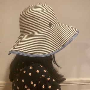 Goorin Bros Eden Striped Natural Straw Floppy Hat